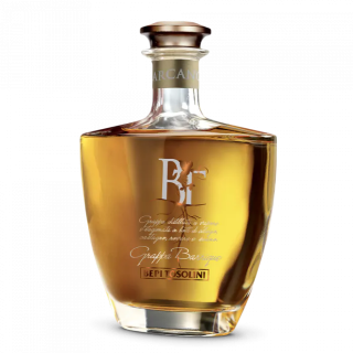 Arcano Grappa Friulano Pflaume Barrique (Holzkiste) 
BIBENDA „5 GRAPPOLI“